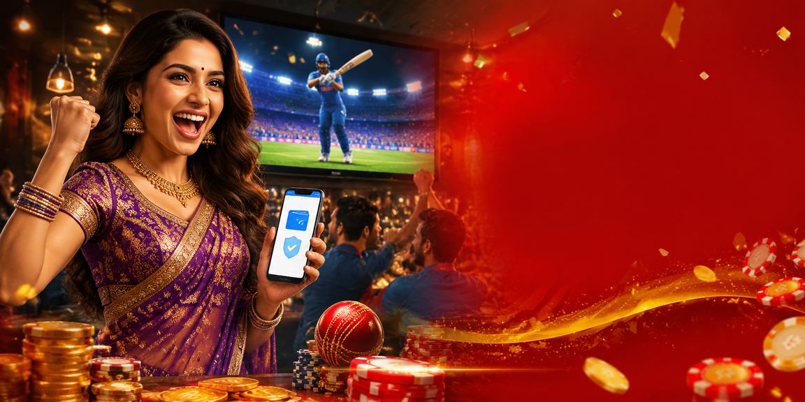Intense cricket betting action with red-gold theme
